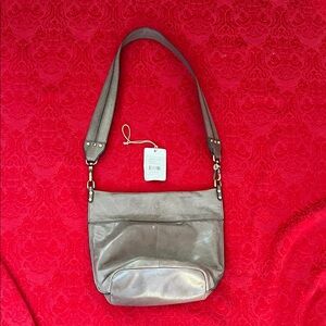 Hobo Elegant Leather Shoulder Bag Soft Genuine Leather Wide Strap Slouchy Tote